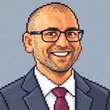 Pixel-art portrait of Silvestrs Timofejevs